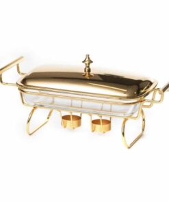 קסרולה זכוכית חימום מלבנית