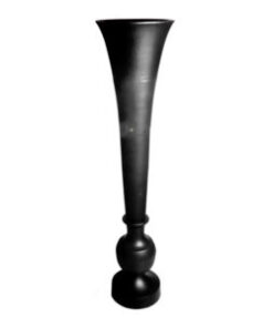 אגרטל מתכת שחור